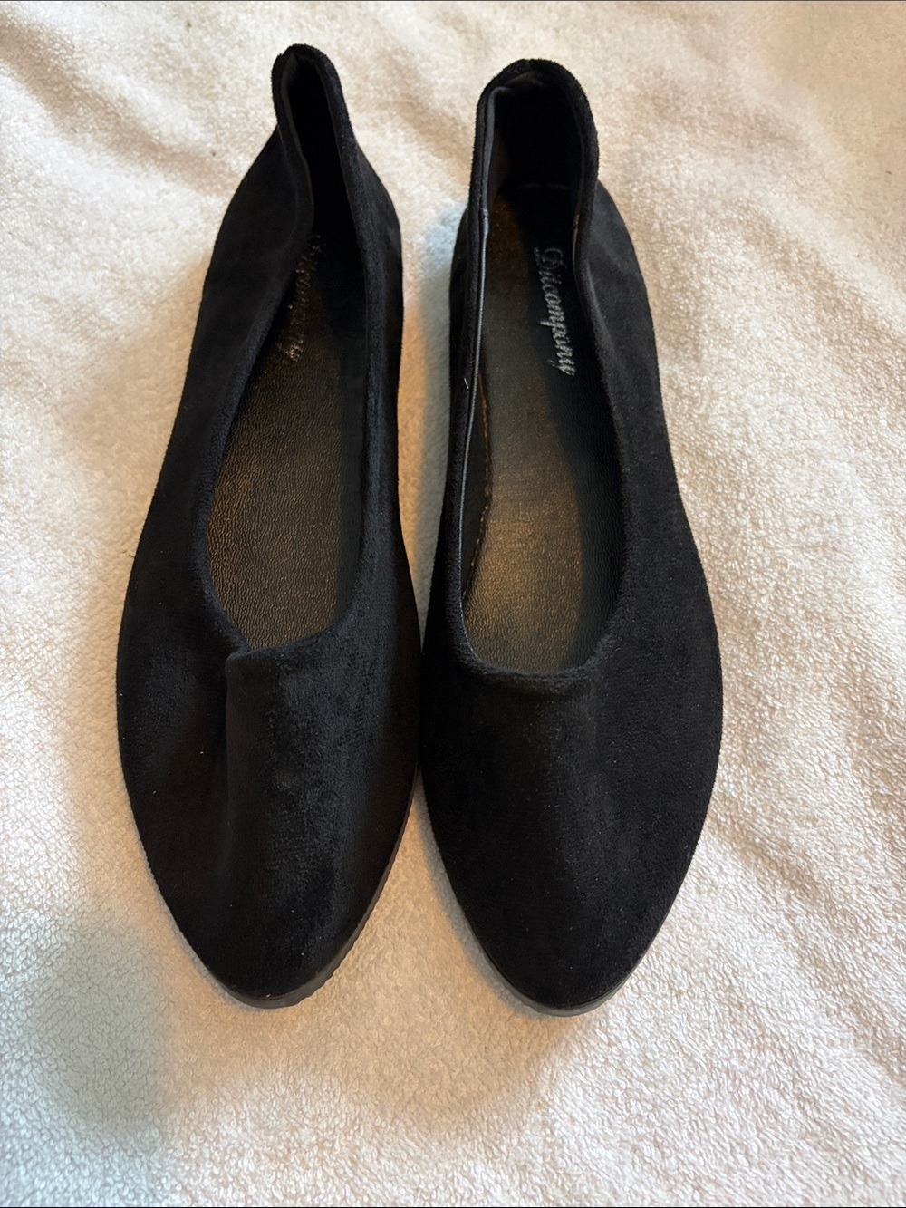 Black Suede Ballet Flats - Elegant Everyday Shoes